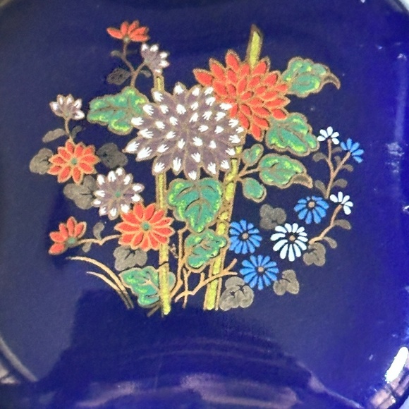 Vintage Cobalt Blue Japanese Mini Vases & Container (Set of 7) - Picture 10 of 11